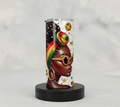 Juneteenth They Not Like Us 20oz Skinny Tumbler | Afro Queen Tumbler | Black Girl Magic Cup | African American Gift | Melanin Queen Drinkware  Description