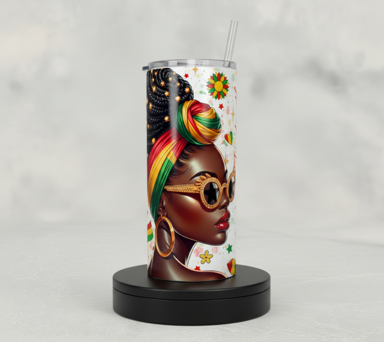 Juneteenth They Not Like Us 20oz Skinny Tumbler | Afro Queen Tumbler | Black Girl Magic Cup | African American Gift | Melanin Queen Drinkware  Description