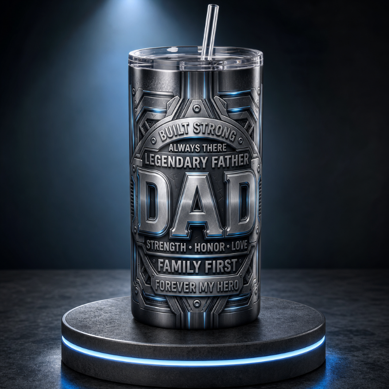 Best Dad Ever 20oz Stainless Steel Tumbler | Gift for Father from Son or Daughter
